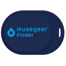 Musegear Schlüsselfinder mini mit Bluetooth App I Keyfinder laut für Handy in dunkelblau I Für iOS & Android I Schlüssel finden