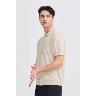 Casual Friday CFBELLS Herren Pullover Feinstrickpullover Baumwollmischung Relaxed Fit - Beige