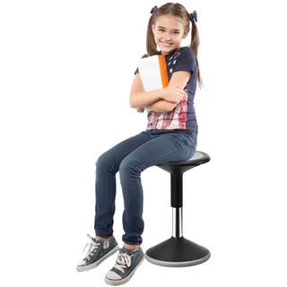 Vevor Stehhocker, höhenverstellbar Aktivstuhl Drehhocker Bürohocker 40-55cm