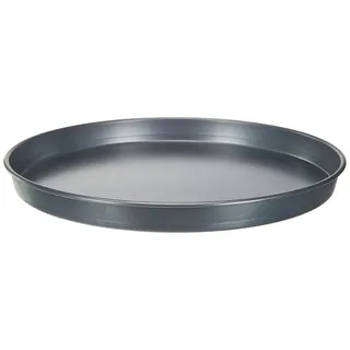 FMprofessional Pizzablech Ø 30 cm, hochwertiges Pizzabackblech, rundes Backblech aus Blaublech, Blech für tiefgekühlte und selbstgemachte Pizza, qualitative Pizzaform, Menge: 1 Stück