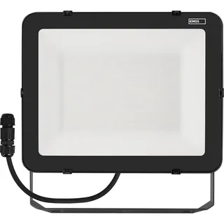 EMOS LED Strahler Profi 150W, wasserdichtes und stoßfestes Alu Flutlicht für Innen und Außen, Helligkeit 16500lm, Neutralweiß 4000K, CRI>80, Lebensdauer 50000h, Flacker-frei, 5 Jahre Garantie, Grau