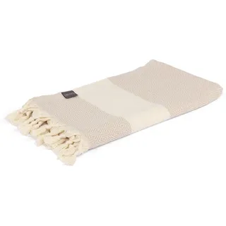 Welltouch Pestemal Hamam Saunatuch Diamant, Baumwolle, sand/natur 1 St