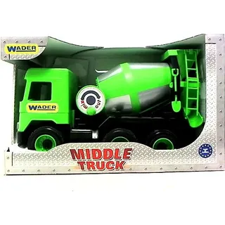 MIDDLE TRUCK Betonmischer grün-schwarz im Schaukarton - Grün