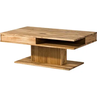 MASSIVMOEBEL24.DE Couchtisch Wildeiche 120x70x45 natur geölt WIEN #201