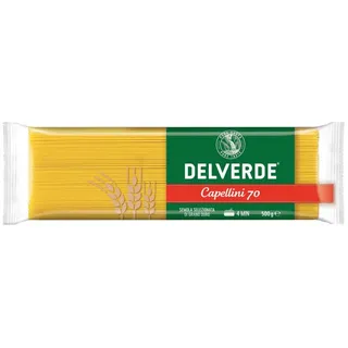 Newlat GmbH Delverde Capellini 70 dünne Spaghetti aus Hartweizengrieß 500g