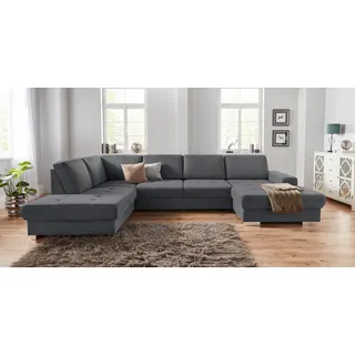 sit&more Wohnlandschaft mit Federkern und Sitztiefenverstellung, wahlweise mit Bettfunktion