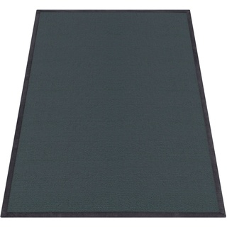 Paco Home Teppich »Tatami 475«, rechteckig, 24 mm Höhe, Kurzflor, Uni-Farben, mit Memory Foam, waschbar schwarz