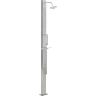 vidaXL Gartendusche Edelstahl Gerade