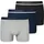 3er Pack Schwarz Blau Grau XL