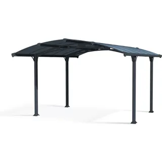 CANOPIA Arcadia 4,30 x 3,59 m grau inkl. Regenrinne