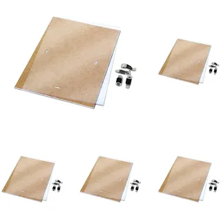 DONAU Rahmenloser Bilderrahmen 29,7 x 42 cm/ A3/ Bilderrahmen Bildhalter Cliprahmen Bilderhalter/mit Clips/Plexiglas/für Wohnzimmer Esszimmer Küche Poster Puzzle Fotos (Packung mit 5)