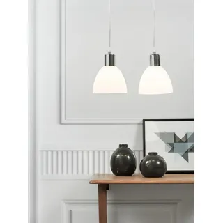Nordlux Pendellampe Ray, Silber, Ip20, 2X40W, 63233033 - Silber
