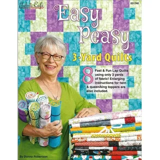 Fabric Cafe FBC031740 Quilts, Easy Peasy Steppdecke, 2,7 m, Schwarz, Baumwolle, braun, 27