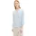 Bluse mit Streifen Brusttaschen Offwhite/Blau Vertikal 42