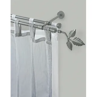 GARESA Vorhangstange Sheet 2-läufig Ø 16 mm 150 cm Silber