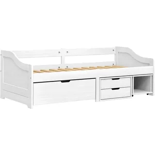 vidaXL Tagesbett mit 3 Schubladen IRUN Weiß 90x200cm Massivholz Kiefer - Weiß