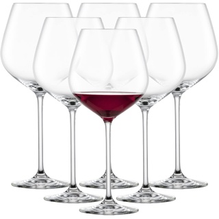 Schott Zwiesel Burgunder Rotweinglas Fortissimo (6er-Set), edle Burgundergläser für Rotwein, spülmaschinenfeste Tritan-Kristallgläser, Made in Germany (Art.-Nr. 112496)