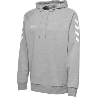 hummel Herren Hmlgo bomuldshættetrøje Kapuzenpullover, Grey Melange, S EU