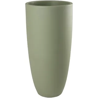 8 seasons design Shining Curvy Pot XL, LED Pflanzkübel (Mint) 49 x 100 cm, E27 Fassung inkl. Leuchtmittel in warmweiß, großer beleuchteter Pflanzkübel für innen und außen, Blumenkübel