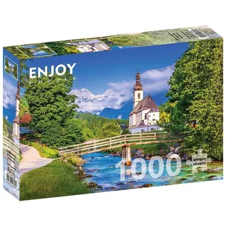 ENJOY Puzzle Kirche in Ramsau, Deutschland 1000 Teile