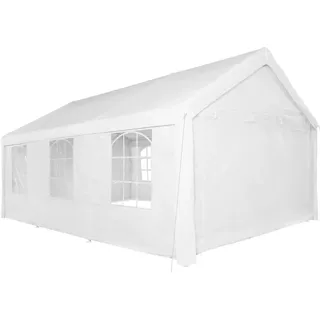 Tectake Pavillon 6 x 4 m mit Seitenteile weiß