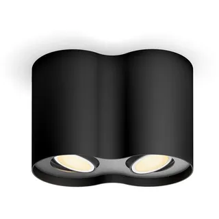 Philips HUE Led-Strahler , Schwarz , Metall , 12x10.3x19.3 cm , Lampen & Leuchten, Innenbeleuchtung, Spots & Strahler, Deckenspots