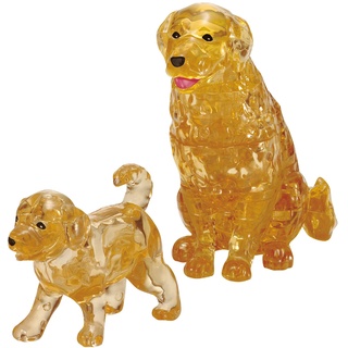 HCM Kinzel Crystal Puzzle Golden Retrieverpaar (59189)