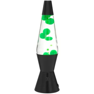 Novel Lavaleuchte , Grün, Schwarz , Metall, Glas , Uni , 55 mm , rund , 37.5 cm , RoHS, Bsci, Ce , Wippschalter , Lampen & Leuchten, Innenbeleuchtung, Dekoleuchten