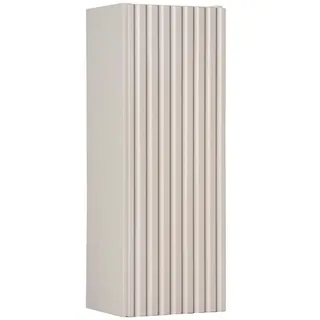 Hängender Badezimmerschrank 20 cm, Kaschmir matt, geriffelt, MDF - Beige