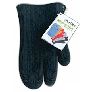 Silikomart | Mister Hot Ofenhandschuh aus Silikon, Farbe Schwarz, Maße 250 x 168 mm,