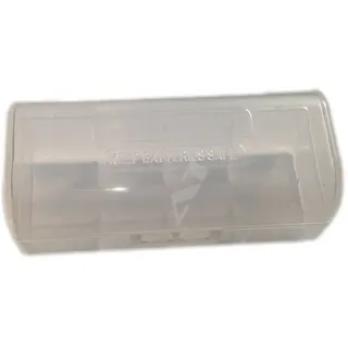 EFEST Aufbewahrungsbox für 1x 26650, Abmessungen max. 26x67mm, meist nicht für geschützte Akku geeignet, transparent