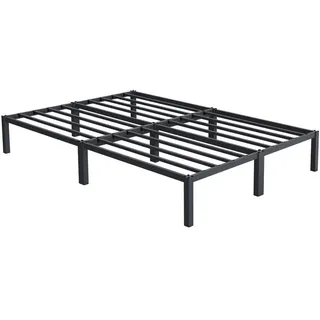ML-Design Metallbett mit Lattenrost auf Stahlrahmen, 140x200 cm, Anthrazit - Dunkelgrau