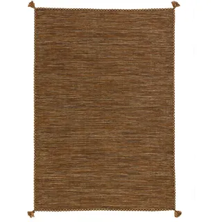 Pergamon Kelim Prico Wollteppich 170 x 240 cm Braun