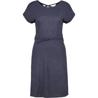 Sommerkleid ALIFE & KICKIN, Damen, Gr. XS, Normalgrößen, marine melange, 65% Baumwolle, 35% Polyester, Rundhals, Kleider Sommerkleid