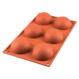 Silikomart Silikonform 6 Antihaft-Halbkugeln Für Süßes Und Salziges