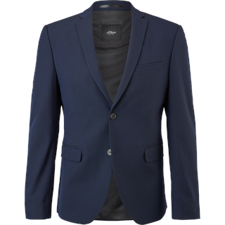 S.Oliver BLACK LABEL Slim: Indoor-Sakko Herren, blau, 50