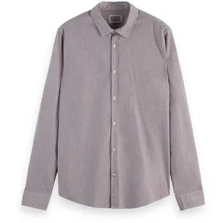 Scotch & Soda Essential Langarmhemd - Berry Stripe - S