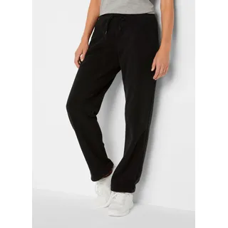 Schlupfhose BONPRIX "Schlupfhose mit Bequembund", Damen, Gr. 52/54 (XXL), N-Gr, schwarz, Obermaterial: 100% Polyester, regular fit, Hosen Schlupfhose, aus Polyester, mit Taschen, Regular Fit, mit Bequembund