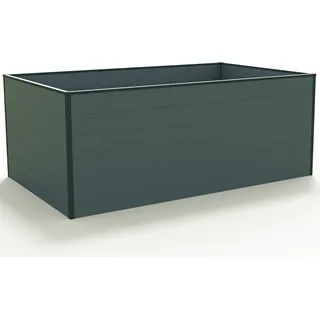 GFP Hochbeet Kräuter-Gemüse-Beet Aluminium CHRISTINA - 195x119x77cm - anthrazit - Grau