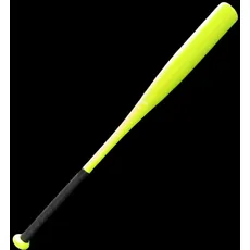 Premium Aluminium Baseballschläger I Profi Alu Baseball Schläger Hobby Sport, für Baseball- Bälle, 4 Größen in Neongelb, mit rutschfestem Griff (30 Zoll)