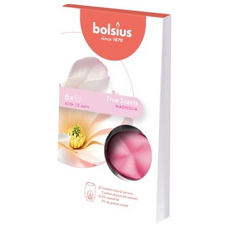 Bolsius, True Scents, bunte Duft-Wachspads, Rosa, Standard, 6 Stück