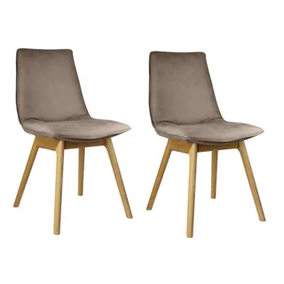 otto home Esszimmerstuhl Ramon Polyester beige 2er Set