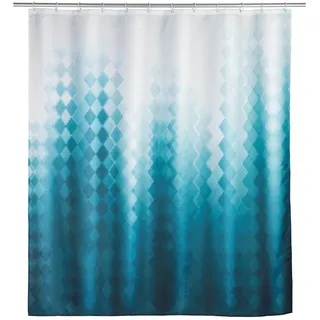 Wenko Duschvorhang Tullin 180 x 200 cm blau