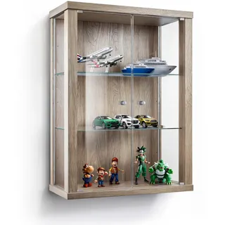 K-Möbel Hängevitrine 60 x 80 x 25 cm Braun