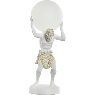 Tischlampe Home ESPRIT Weiß Gold Harz Kunststoff 220 V 18 x 17 x 44 cm