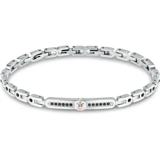 Maserati JM423AVD28 Herren Edelstahl-Armband schwarz 21,5 cm