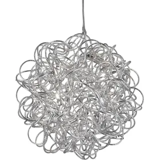 Scribble - 6-flammige Pendelleuchte Aluminium - Silber