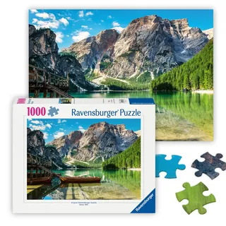 Ravensburger Puzzle 12000363 1000 Teile - Pragser Wildsee, Dolomiten, Südtirol - Puzzle für Erwachsene und Kinder ab 14 Jahren, Landschafts-Motiv, [Exklusiv bei Amazon]