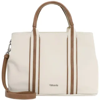 Shopper TAMARIS "Shopper TAS Kirsten", Damen, Gr. B/H/T: 34,5cm x 22,5cm x 12cm 0, beige (beige 400), Polyurethan, Taschen Shopper