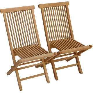 Teako Design Klappstuhl Alessandria aus Teakholz – Witterungsbeständig, Klappbar & Praktisch für Garten & Terrasse (Blau) - Blau